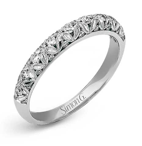 Anniversary 18k Gold White Band